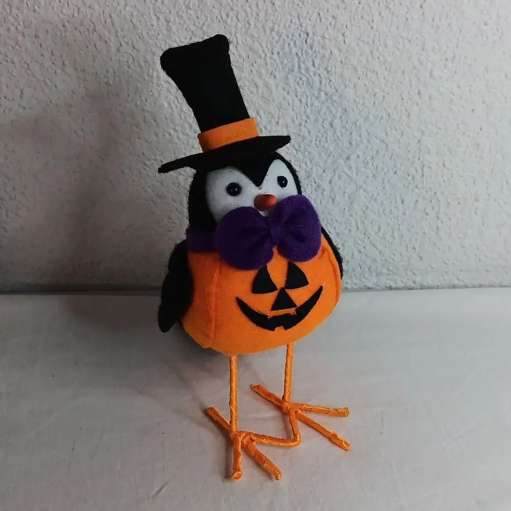 Halloween Tabletop Decor Featherly Friends Birds Pumpkin Walgreens
